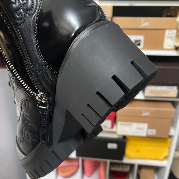 Leather Boots, fits size 9 / Black - Picture 7 of 8